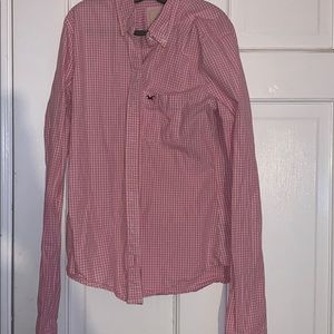 Hollister women pink flannel